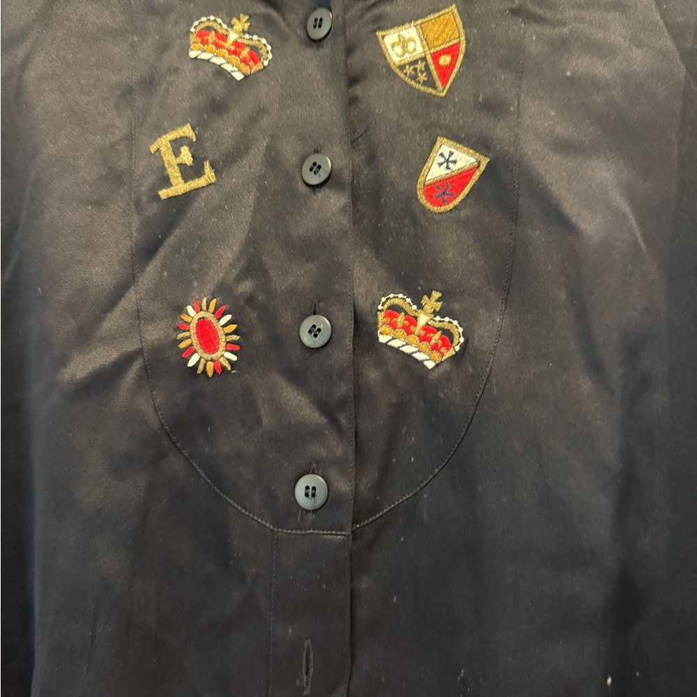 Escada Black Embellished Blouse - Picture 2 of 5